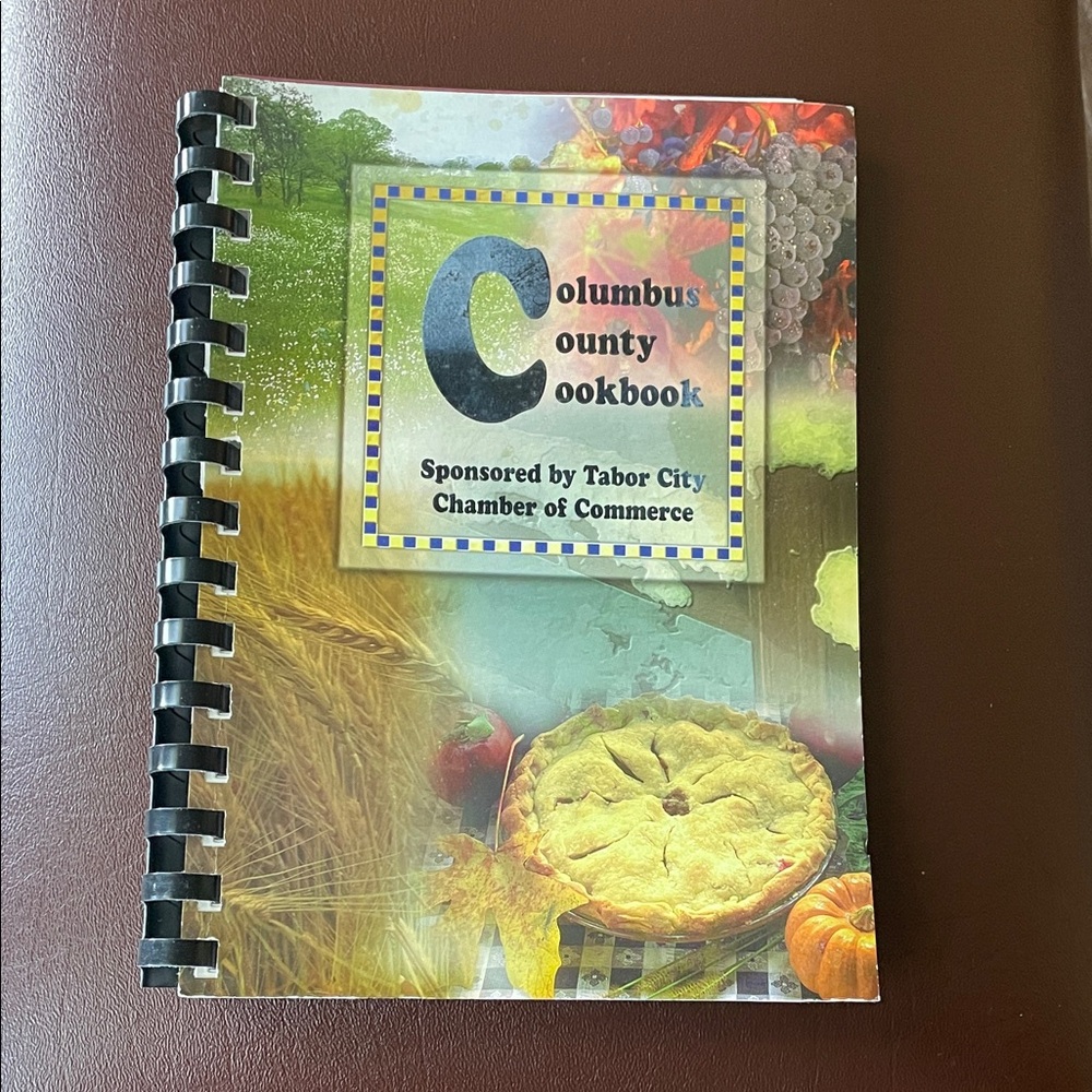 VTG Columbus County Cookbook - Spiral-Bound Recipe Book, Fall Colors